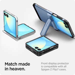 Spigen Glas.TR EZ Fit HD Karastatud klaas Ekraanikaitse jaoks Samsung Galaxy Z Flip 7 - Läbipaistev