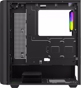 Savio Noctis Glass RGB Cube korpus, must