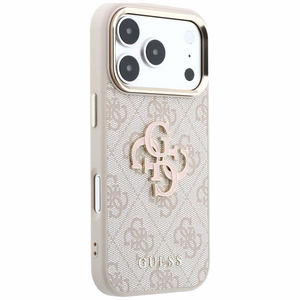 Guess 4G & Big Resin Logo ümbris mudelile iPhone 17 Pro / 18 Pro – värv: roosa