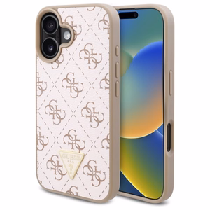 Guess New 4G Triangle Ümbris jaoks iPhone 16 Plus - valge