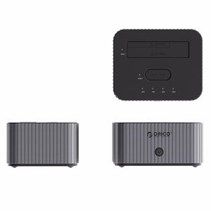 Orico IT28E-C 2-Disk Docking Station with M.2 NVME 2.5"/3.5 HDD/2.5" SSD Clone Function - Hall