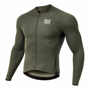 Rockbros 15220003002 ROAD TO SKY meeste pikkade varrukatega rattasärk, suurus S – roheline