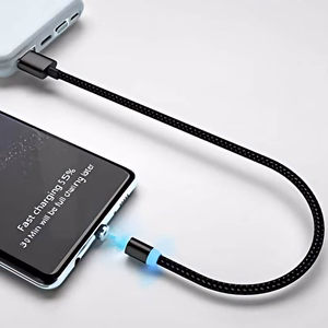Plug adapter jaoks magnetic USB Kaabel Lightning hõbedane