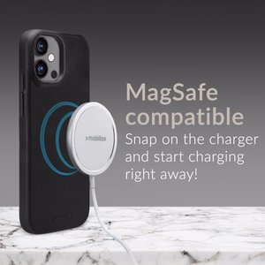 Mobilize Magsafe ühilduv Premium nahast ümbris Apple iPhone 17 Pro must