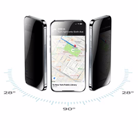 Benks Karastatud klaas Ultra Shield Privacy (FK66) jaoks Iphone 16 Pro Max must (Thin Edge)