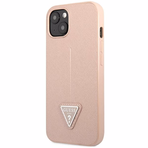 Guess GUHCP14MPSATLP iPhone 14 Plus 6,7 "pink / pink hardcase SaffianoTriangle Logo