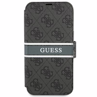 Guess GUBKP13X4GDGR iPhone 13 Pro Max 6,7" sari/halli raamat 4G triibuline