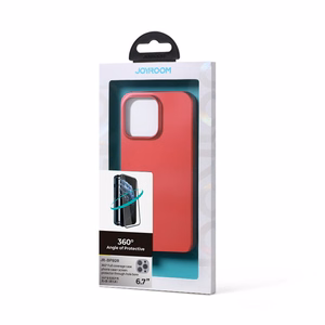 Joyroom 360 Full Case esi- ja tagakate iPhone 13 Pro Max'ile + karastatud klaasist ekraanikaitsekile punane (JR-BP928 punane)