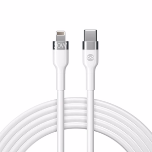 Forever Paindlik kaabel USB-C - Lightning 1,0 m 20W valge