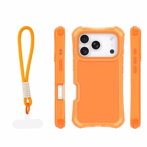 Safepop ümbris rihmaga iPhone 17 Pro 6,3" jaoks oranž