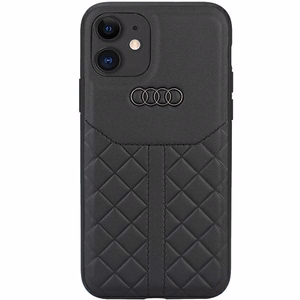 Audi Genuine Leather iPhone 12/12 Pro 6.1" must/must hardcase AU-TPUPCIP12P-Q8/D1-BK