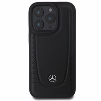 Mercedes Leather Urban Ümbris jaoks iPhone 16 Pro Max - must