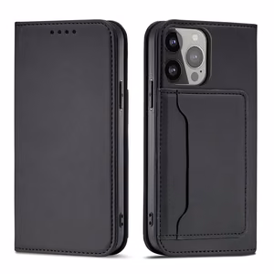 Magnet Card Case для Samsung Galaxy S23+ флип-чехол кошелёк подставка чёрный