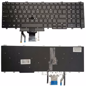 Keyboard DELL Latitude 5500, koos backlight ja trackpoint
