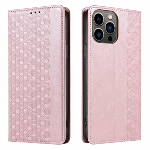Magnet Strap Case чехол для iPhone 13 Pro Max кошелёк + мини-подвеска ремешок розовый