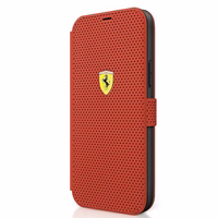 Ferrari FESPEFLBKP12SRE iPhone 12 mini 5.4" punane/punane raamat On Track perforeeritud