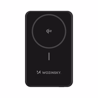 Powerbank Wozinsky WLWP-10KA0Y3S 22.5W PD Qi2 10000 mAh, statiiviga, 1x USB-A, 1x USB-C - must