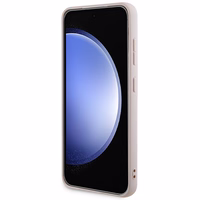 Guess 4G Collection Leather Metal Logo MagSafe Ümbris jaoks Samsung Galaxy S24 - roosa