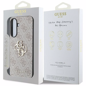 Guess Big 4G Logo Classic Logo Ümbris jaoks Samsung Galaxy A56 - Roosa