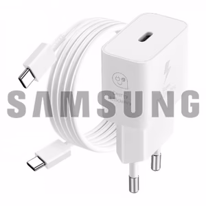 Laadija Samsung EP-T2510NW valge 25W (koos pakendiga) + Type-C kaabel / 100% Originaal /