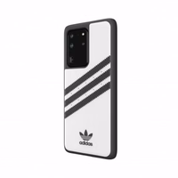 Adidas OR Moudled Ümbris PU jaoks Samsung Galaxy S20 Ultra - valge and must