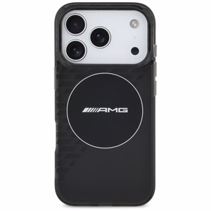 AMG двухслойный прозрачный дымчатый MagSafe чехол для iPhone 17 Pro - черный