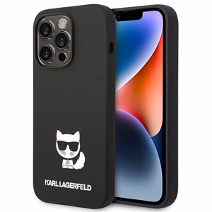 Karl Lagerfeld KLHCP14LSLCTBK iPhone 14 Pro 6.1 "hardcase must / must Silicone Choupette Body