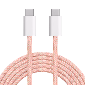 Krüger&Matz Basic USB-C–USB-C kaabel, 60 W, 1,5 m, roosa
