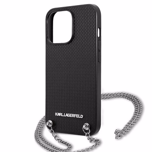 Karl Lagerfeld Monogram Plaque Чехол для iPhone 13 Pro / 13 6.1" - чёрный