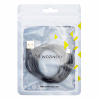 Wozinsky Kaabel USB - microUSB 2,4A 1m must (WUC-M1B)
