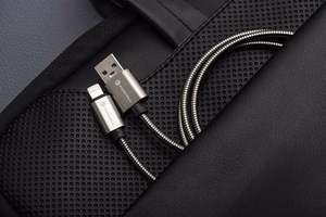 Kaabel USB A to Lightning Forcell F-Energy 2,4A 12W Metal 1 m C236 hõbedane