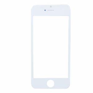 LCD screen glass Apple iPhone 5G with frame and OCA valge ORG