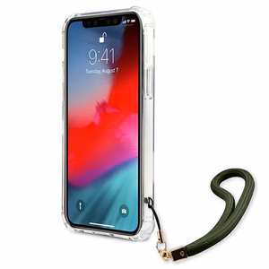 Guess GUHCP12LKSARKA iPhone 12 Pro Max 6.7" зелёный/хаки жёсткий чехол Camo Collection