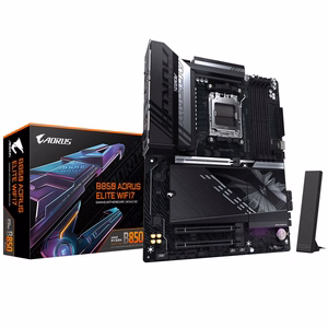 GIGABYTE B850 AORUS ELITE WIFI7 emaplaat - AMD Ryzen 9000 Series CPUs, 14+2+2 Phases Digital VRM, up to 8200MHz DDR5 (OC), 1xPCIe 5.0 + 2xPCIe 4.0 M.2, 2.5 LAN, WIFI 7, USB 3.2 Gen 2x2