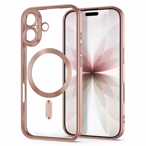 Tech-Protect MagFlex ümbris mudelile iPhone 17, läbipaistev roosa