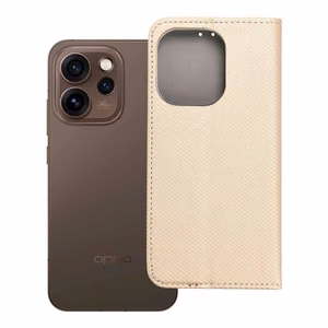 Klapiga ümbris Oppo Reno 15 PRO 5G Smart Case Book kuldne