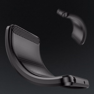 Carbon Ümbris jaoks Motorola Moto G Power 2023 flexible silicone carbon cover must