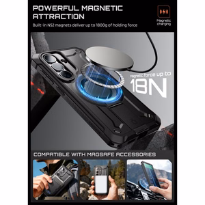 Supcase Unicorn Beetle Pro Mag MagSafe 2-komplektne ümbris Samsung Galaxy S26+ Plus jaoks - must