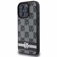 DKNY Checkered Pattern & Printed Stripes Ümbris jaoks iPhone 16 Pro - Must