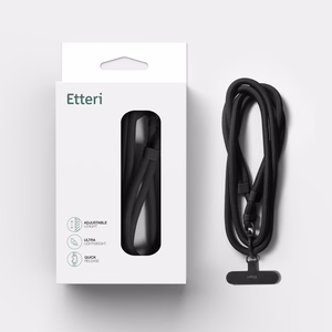 Etteri универсальный шнурок на шею для телефонов черный