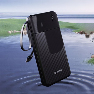 Dudao K11 Pro 20000mAh Powerbank koos sisseehitatud kaablitega - must