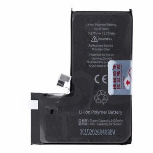 JCID aku iPhone 15 Pro jaoks (standardmaht)