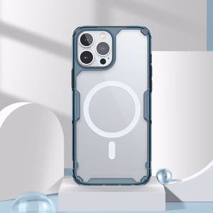 Nillkin Nature Pro Magnetic armored ümbris with MagSafe jaoks iPhone 15 Pro - valge