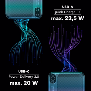 Kruger&Matz 40000 mAh Li-ion akupank QC ja PD-ga