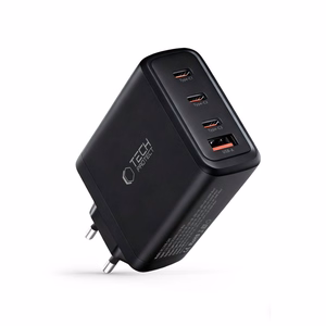 Tech-Protect NC120W-GAN 4-portiline 120W seinalaadija - must