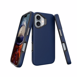 Чехол Perfectionists Triangle Mag для iPhone 16 Plus тёмно-синий