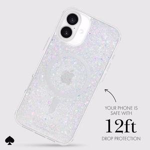 Kate Spade New York Protective MagSafe - Case for iPhone 16 Plus (Chunky Glitter)