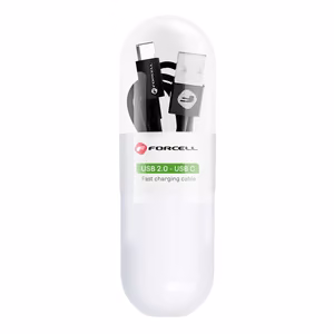 Kaabel USB A to USB C Forcell F-Energy 2,1A Tube 1 m C319 czarny
