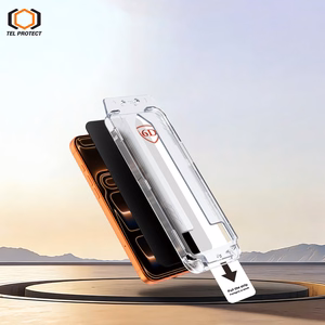 Tel Protect Dust-Free Easy Fit Privacy Full Glue 6D закаленное стекло для Iphone 15 Pro черное