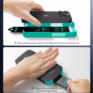 ESR Armorite Karastatud klaas jaoks iPhone 16 with Applicator - with must Frame